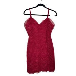 Haute Monde Tulle Mesh 90s Y2K Mini Dress Grunge Goth Prom Size XL NWOT